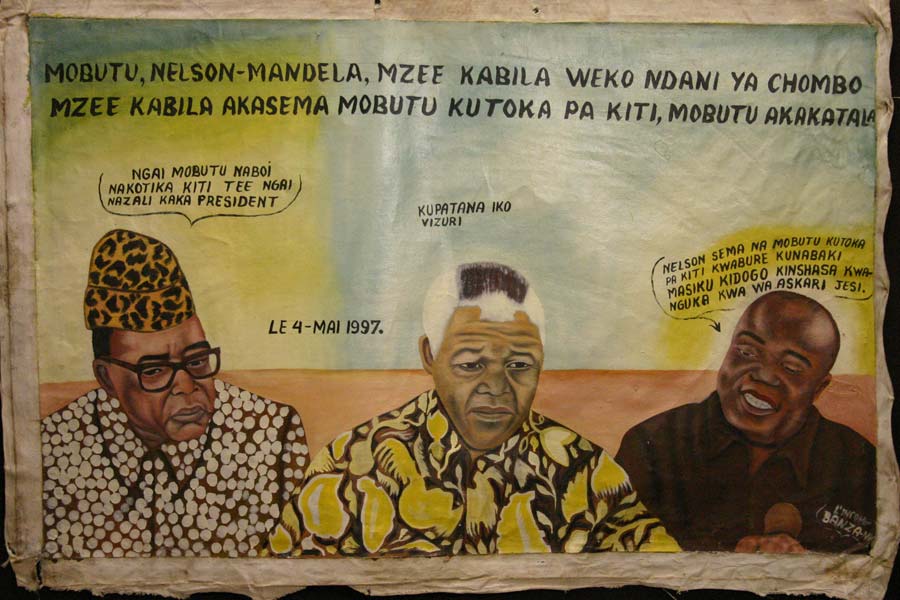 Mobutu Nelson Mandela mzee kabila weko ndani ya chombo mzee kabila akasema Mobutu kutoka pa kiti Mobutu akakatala